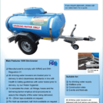1000 Litre Towable Drinking Water Bowser