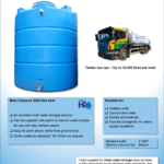 5000 Litre Vertical Clean Water Bowser