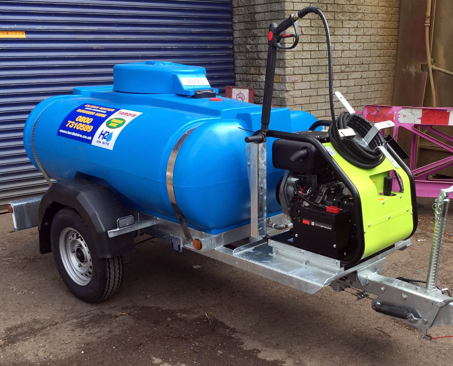 Pressure Washer Bowser Hire Tardis Environmental