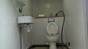 self containted toilet servicing