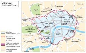 ultra low emission zone map